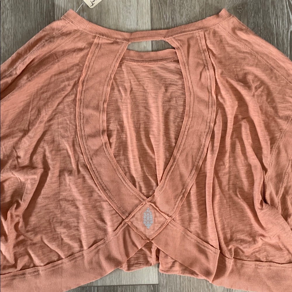 FP MOVEMENT My Time Layer Long Sleeve Petal Dusty Rose Pink Taupe NWT - Picture 7 of 8